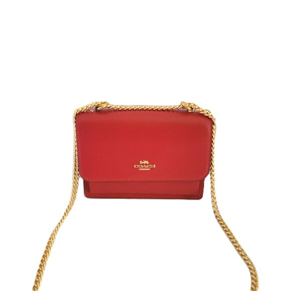 Coach CBI23 Mini Klare Crossbody Small Calf Leather Handbag True Red